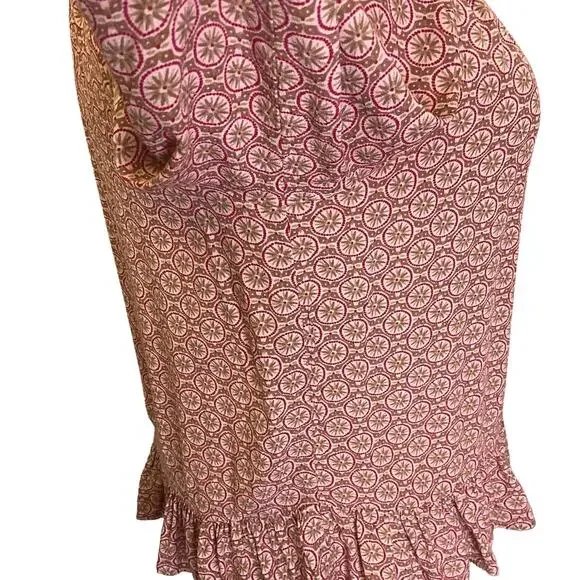 Vintage America Women's Size XL Red 3/4 Sleeve Scoop Neck Peasant Blouse Top - Picture 5 of 13